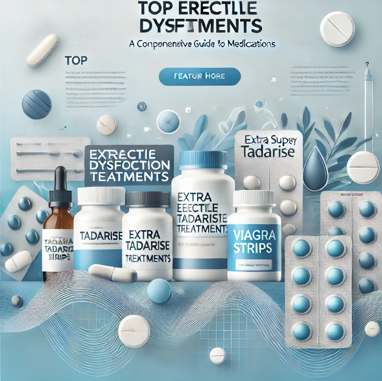 Top Erectile Dysfunction Treatments: A Comprehensive Guide to Medications Like Extra Super Tadarise, Viagra Strips, and More